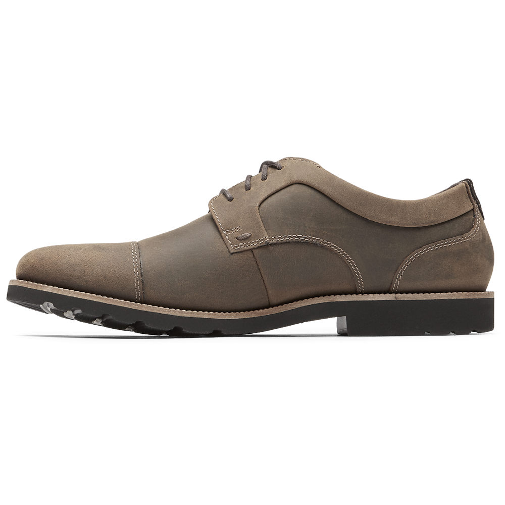 Rockport Mens Sharp & Ready 2 Cap Toe - Oxfords Dark Brown - DEU725138